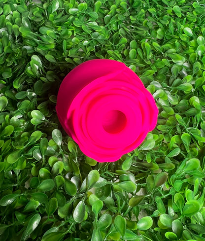 Pink Rose Clitoral Suction Vibrator